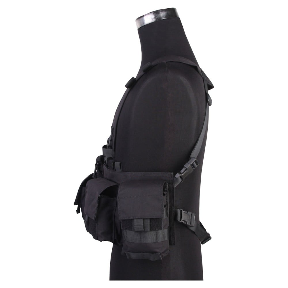 Split Front Tactical Chest Rig nero di EMERSONGEAR