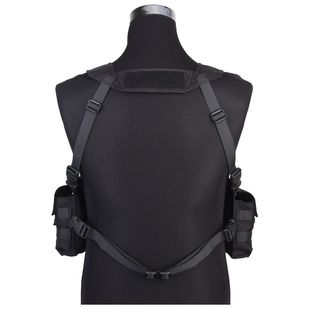 Split Front Tactical Chest Rig nero di EMERSONGEAR