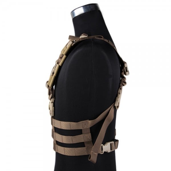 Chest Rig Tattico Low Profile Molle System Coyote Brown di EMERSONGEAR