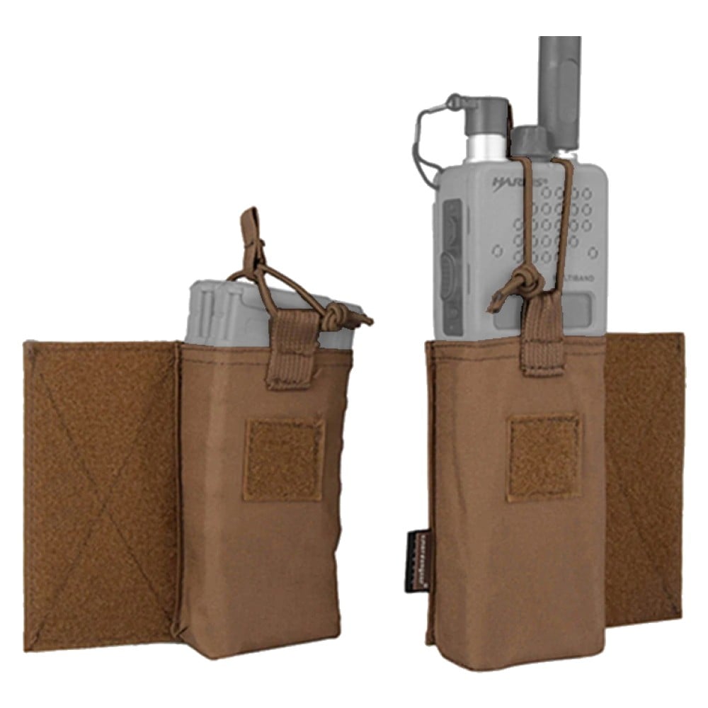 Set 2 Tasche Porta Radio/Caricatore Coyote Brown di EMERSONGEAR