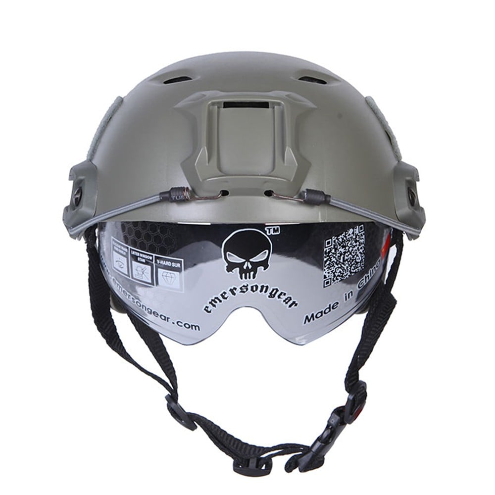 Elmetto Fast con occhiale a scomparsa Foliage Green di EMERSONGEAR
