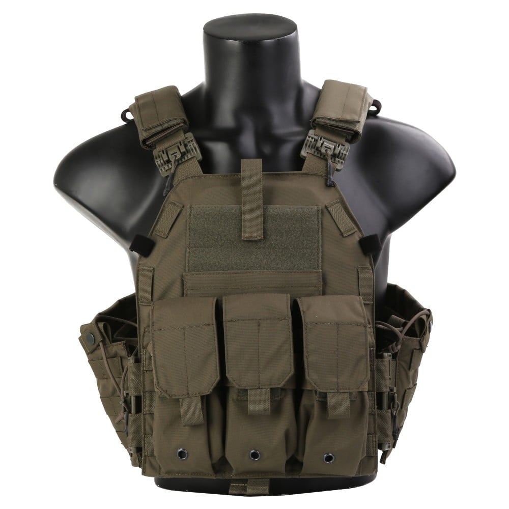 Blue Label Plate Carrier con sgancio rapido Ranger Green di EMERSONGEAR