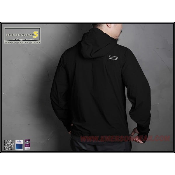 Giacca Hattori Skin Windbreaker nera taglia XL di EMERSONGEAR