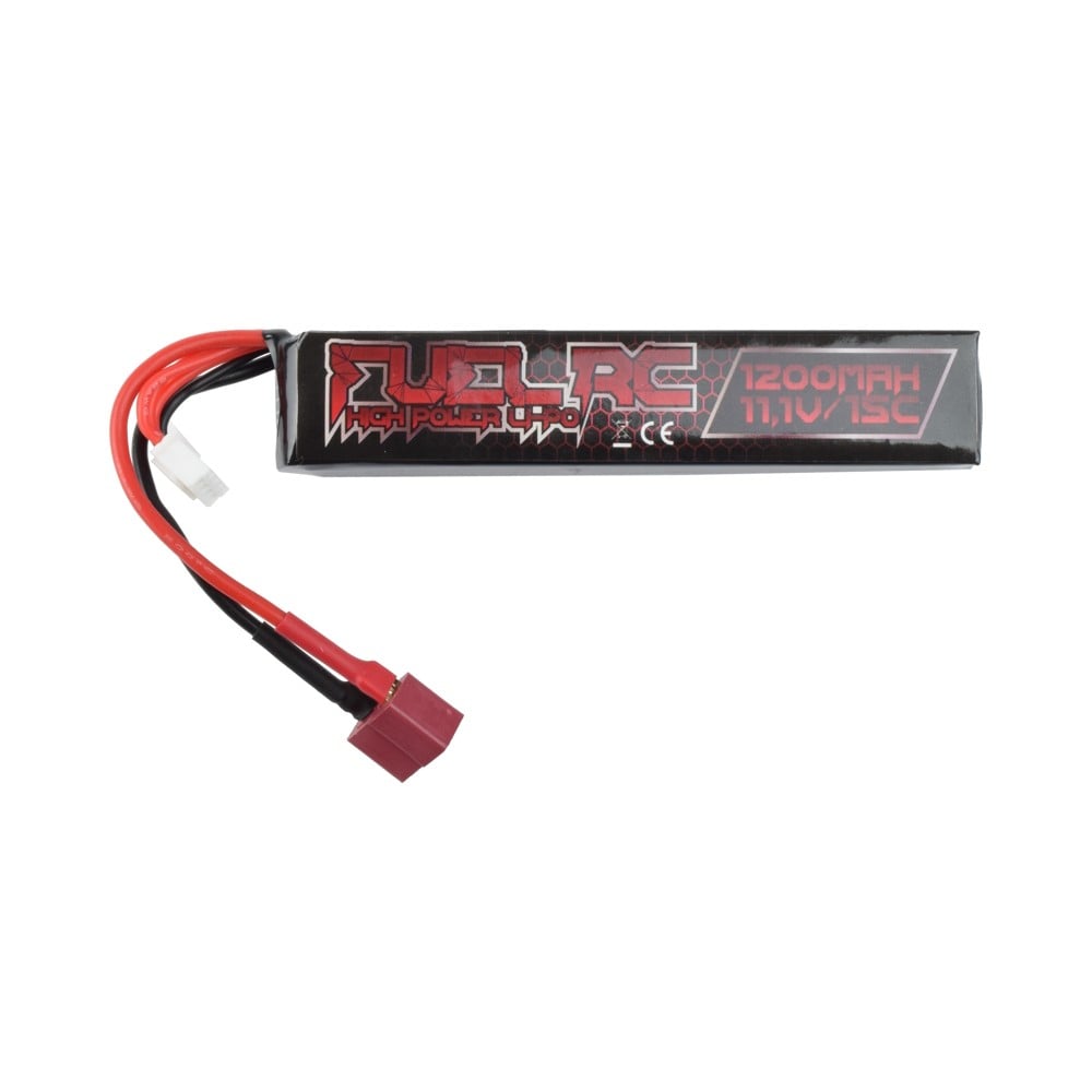 Batteria Li-Po 11.1V x 1200mAh 15C Stick con connettore Deans di FUEL