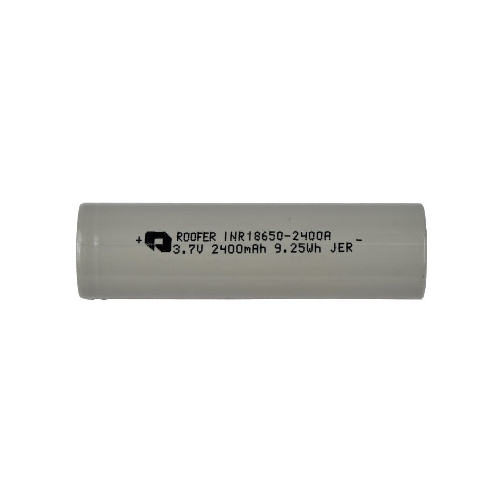 Batteria ricaricabile Li-Ion 3.7V 2400mAh per torce di FUEL