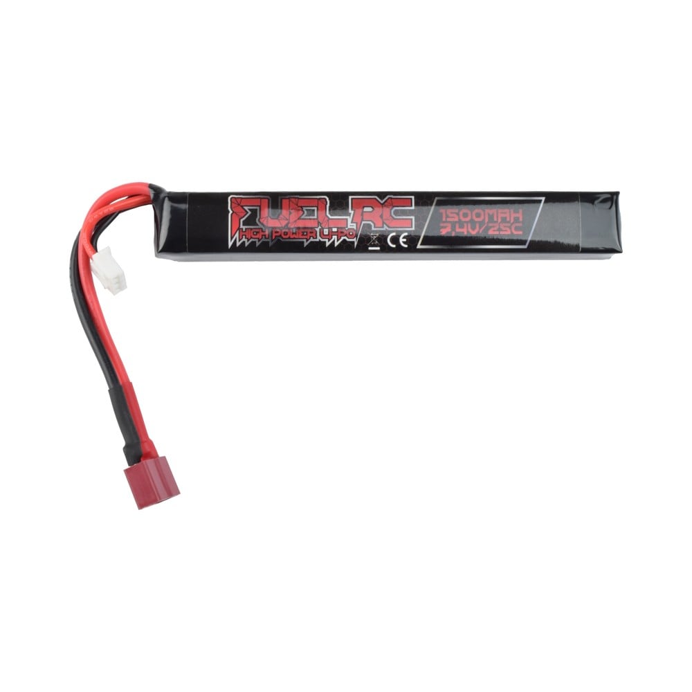 Batteria Li-Po 7.4V 1500mAh 25C con connettore Deans di FUEL