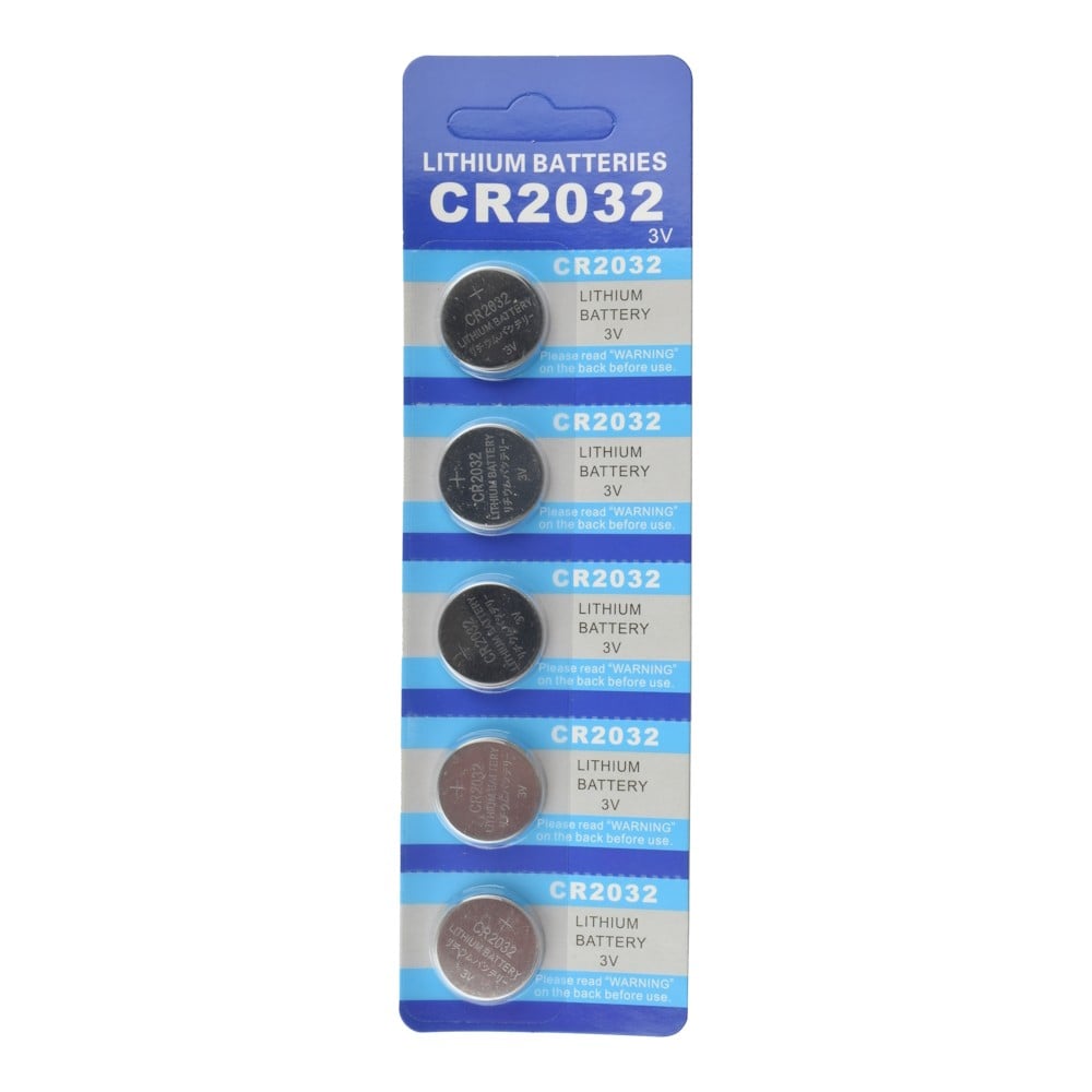 Batterie a bottone al litio CR2032 3V - 5 pezzi di FUEL