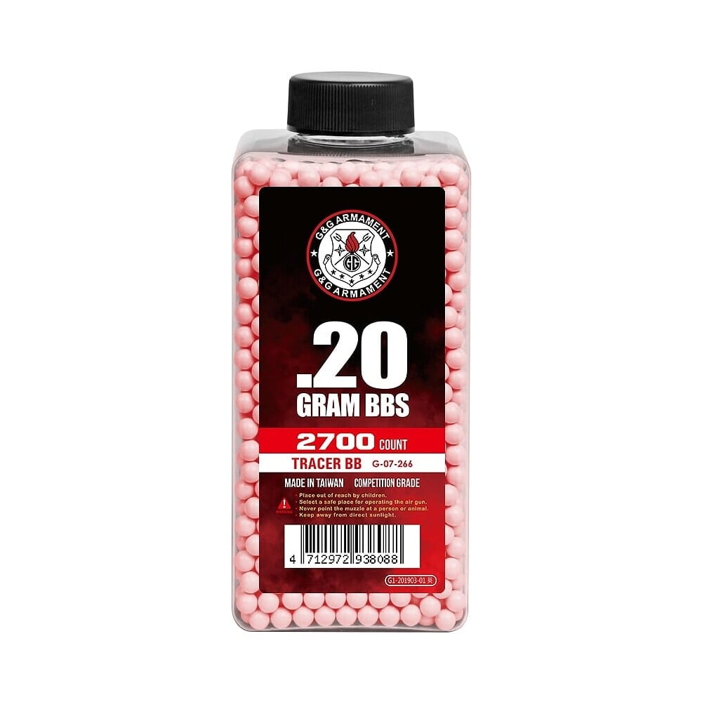 Pallini traccianti 0.20g rossi 2700 pezzi di G&G
