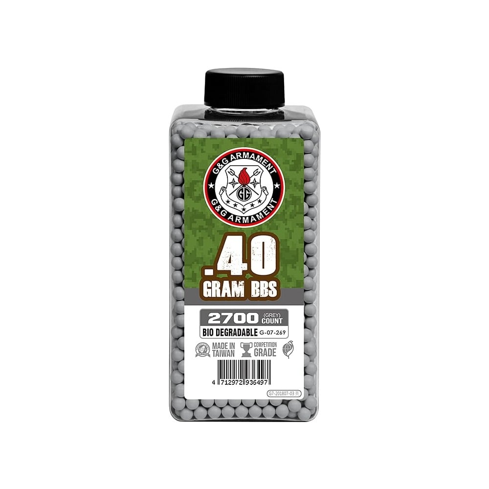 Pallini biodegradabili 0.40g grigi di G&G