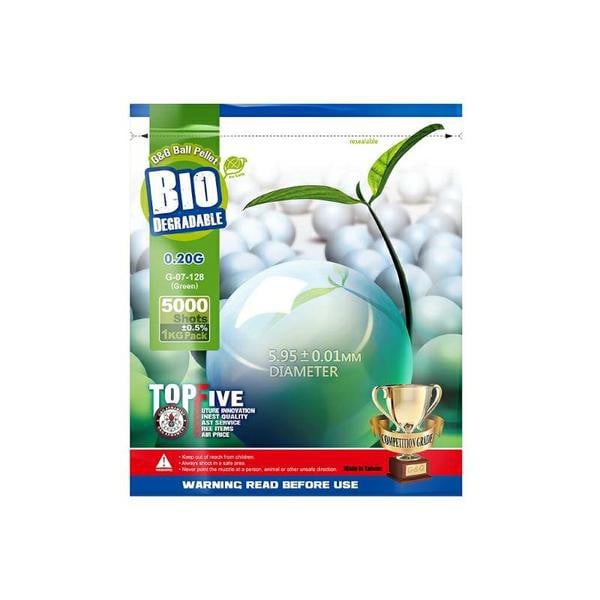 Pallini biodegradabili 0,20g verdi di G&G