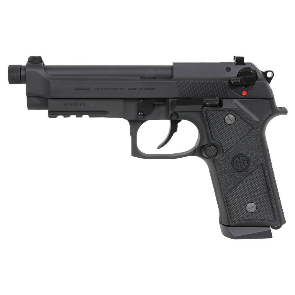Pistola a gas scarrellante GPM9 MK3 nera di G&G