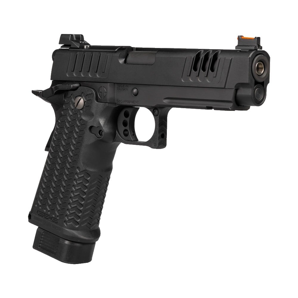 Pistola a Gas Scarrellante STP45 Pro 8" Nera di G&G