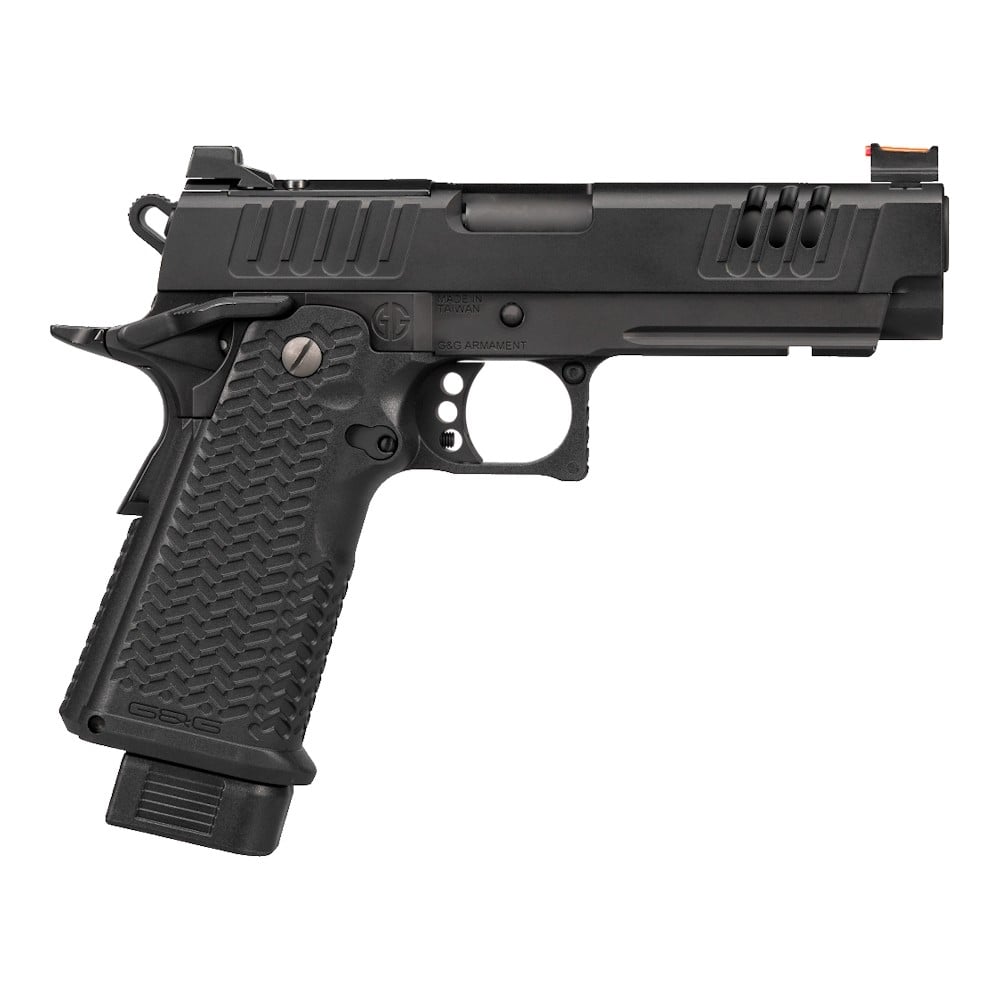 Pistola a Gas Scarrellante STP45 Pro 8" Nera di G&G