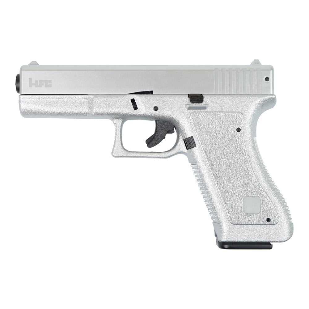 Pistola a molla in ABS argento di HFC