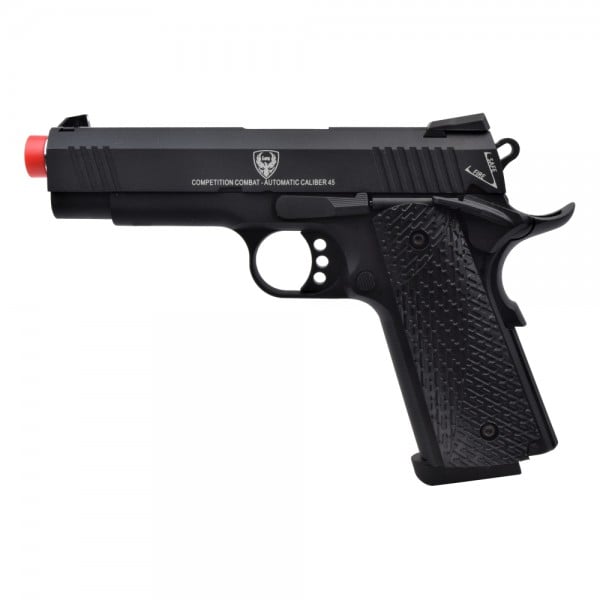 Pistola a gas scarrellante Hg-171 Tactical 1911 nera di HFC