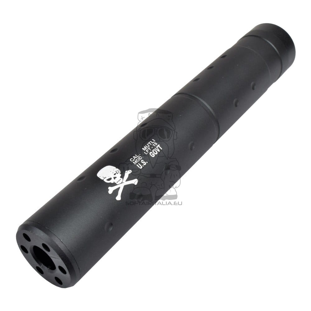 Silenziatore tipo F 195x30mm in alluminio di CYMA