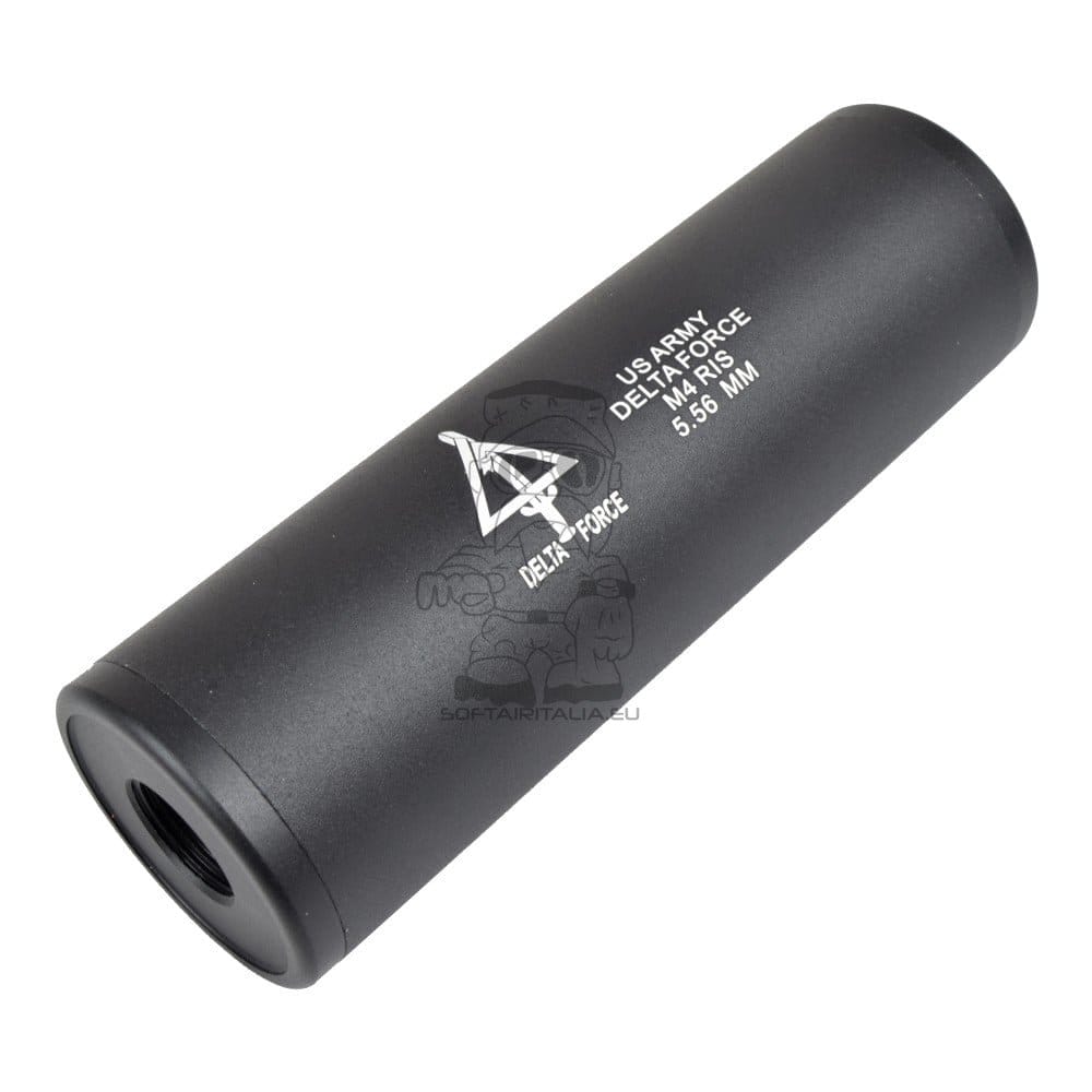 Silenziatore tipo E in alluminio 110x35mm di CYMA