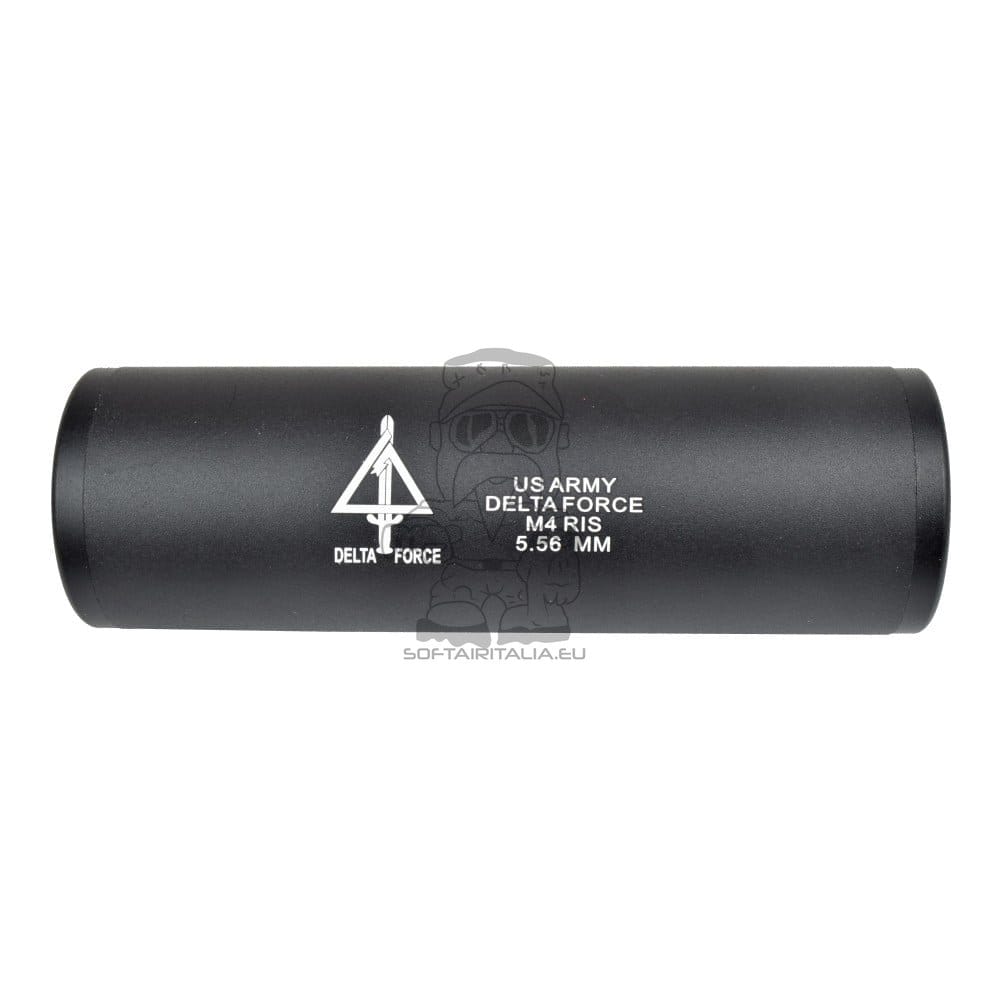 Silenziatore tipo E in alluminio 110x35mm di CYMA