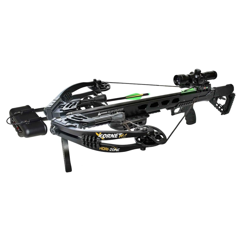 Balestra compound Kornet Maxx 210 libbre nera di HORI-ZONE