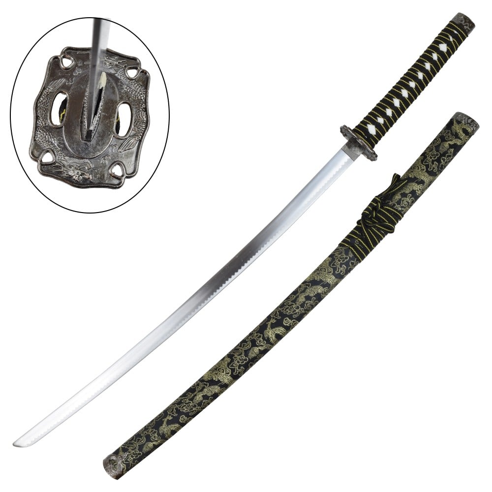 Katana ornamentale nera