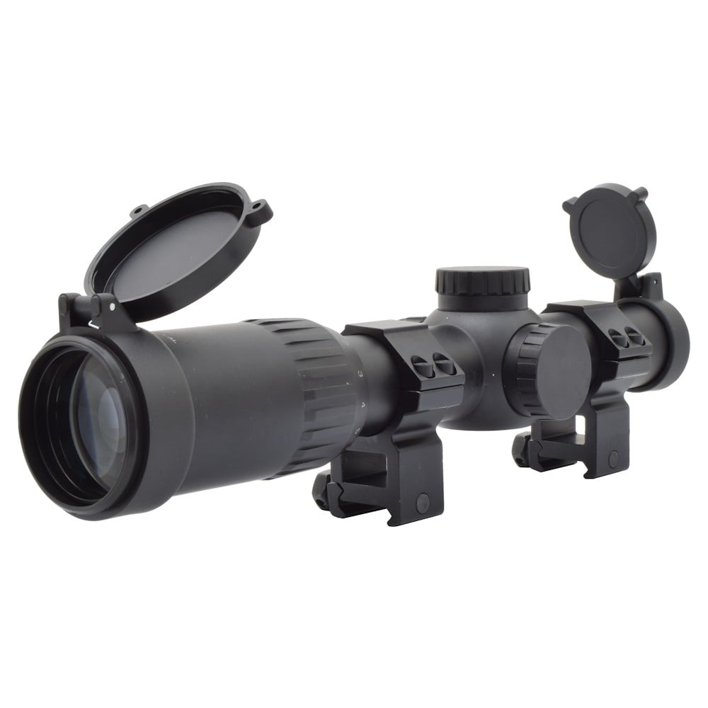 Ottica Long Eye Relief Zoom 1-8x24mm Nera di JS-TACTICAL