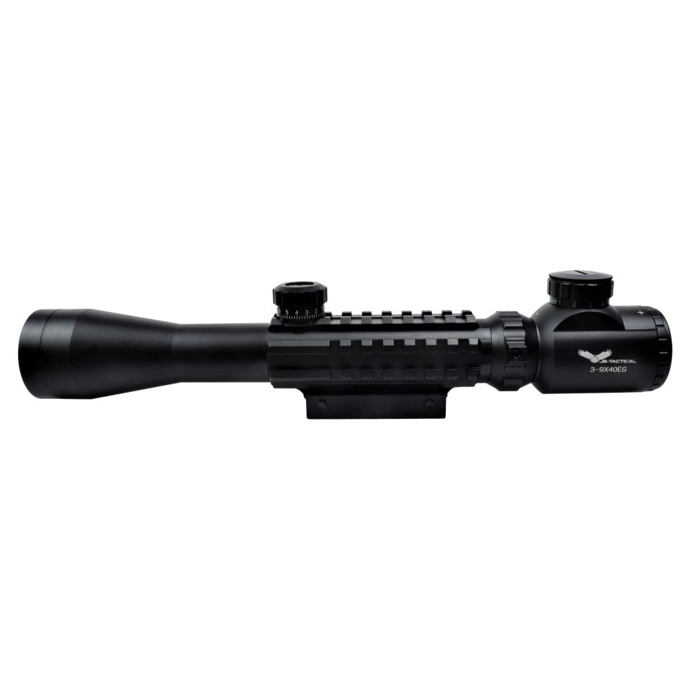 Ottica illuminata 3-9x40 con slitte di JS-TACTICAL