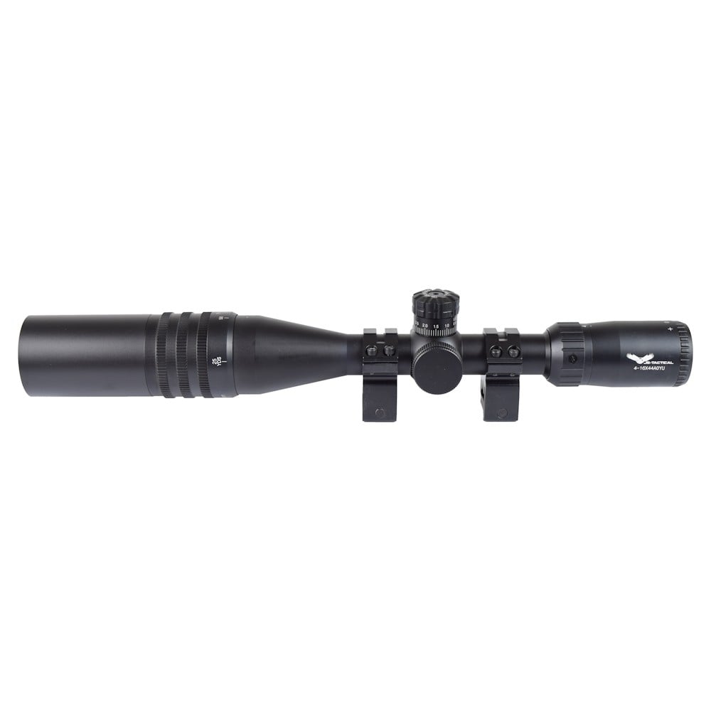 Ottica illuminata zoom 4x-16x lente 44mm nera di JS-TACTICAL