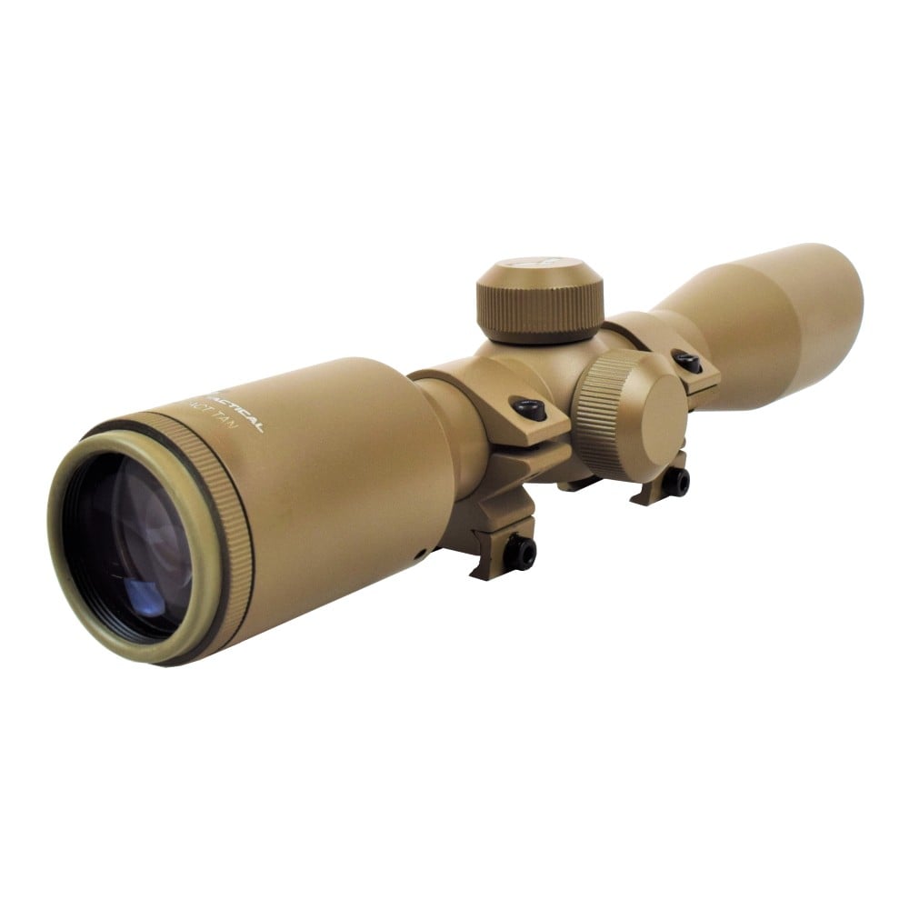 Ottica compatta 4x32 tan per softair di JS-TACTICAL