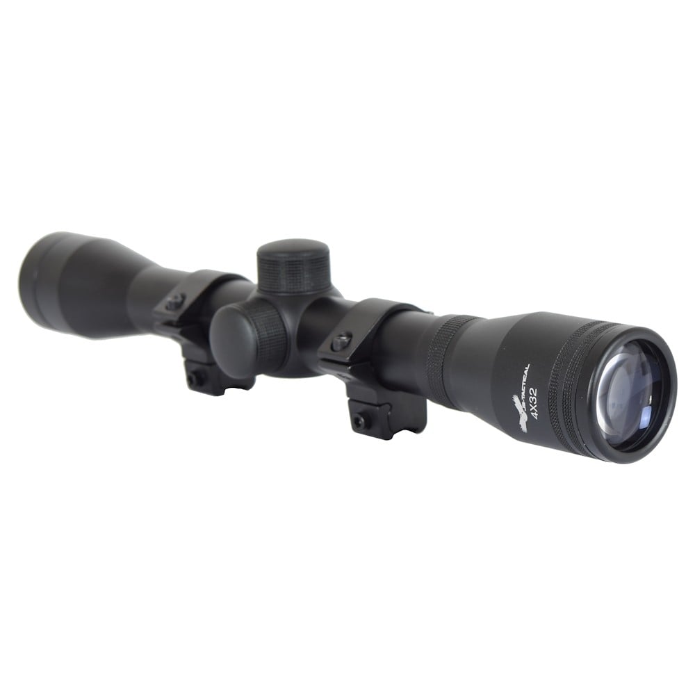 Ottica 4x32 con reticolo Mil-Dot e attacco 11mm nera di JS-TACTICAL