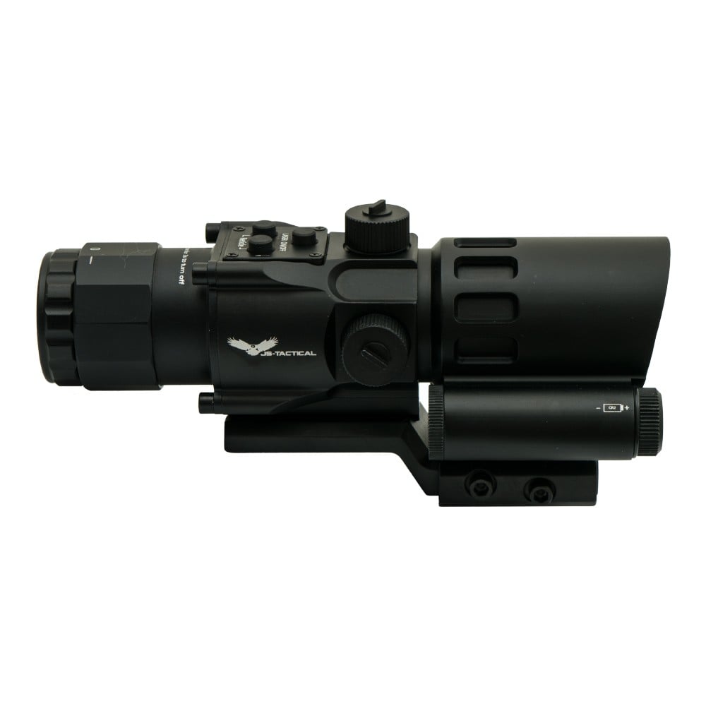 Prisma Scope 4X32 con laser rosso nero di JS-TACTICAL
