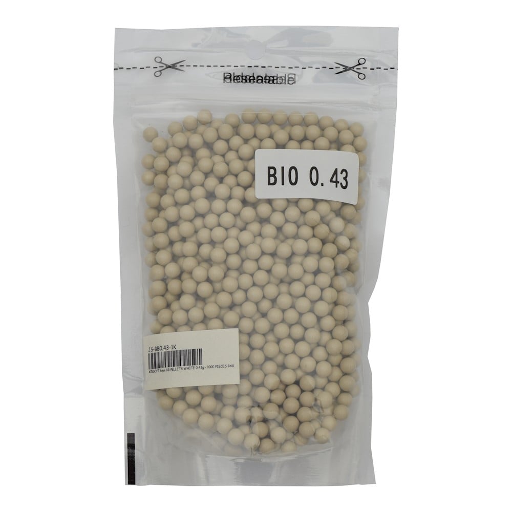Pallini Bio 0,43g Bianco Crema 1000 BB di JS-TACTICAL