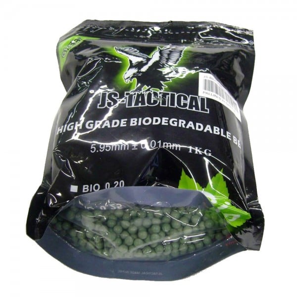 Pallini bio 0.25g verdi di JS-TACTICAL