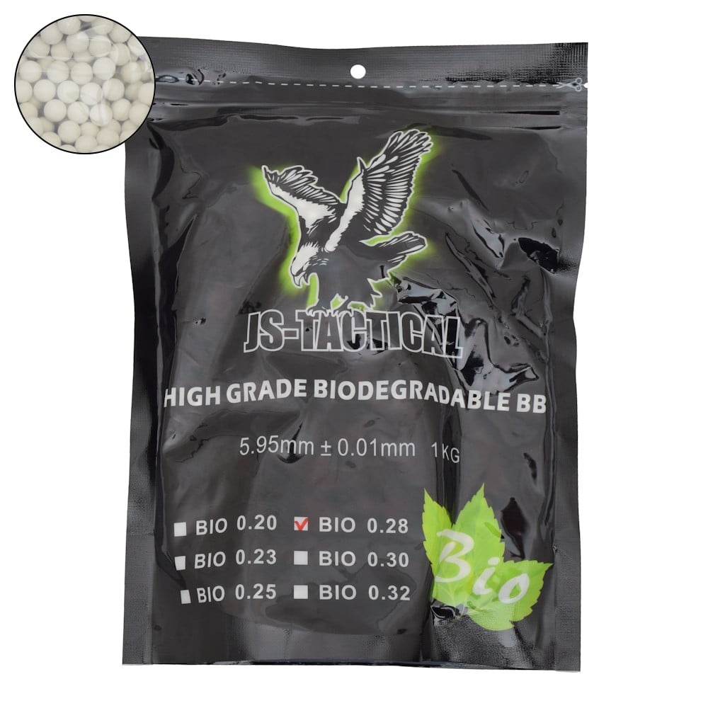 Pallini biodegradabili 0,28g bianchi di JS-TACTICAL