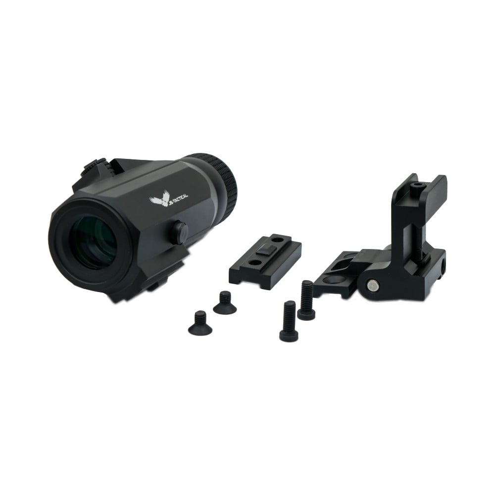 Magnifier 3X con Flip Mount nero di JS-TACTICAL