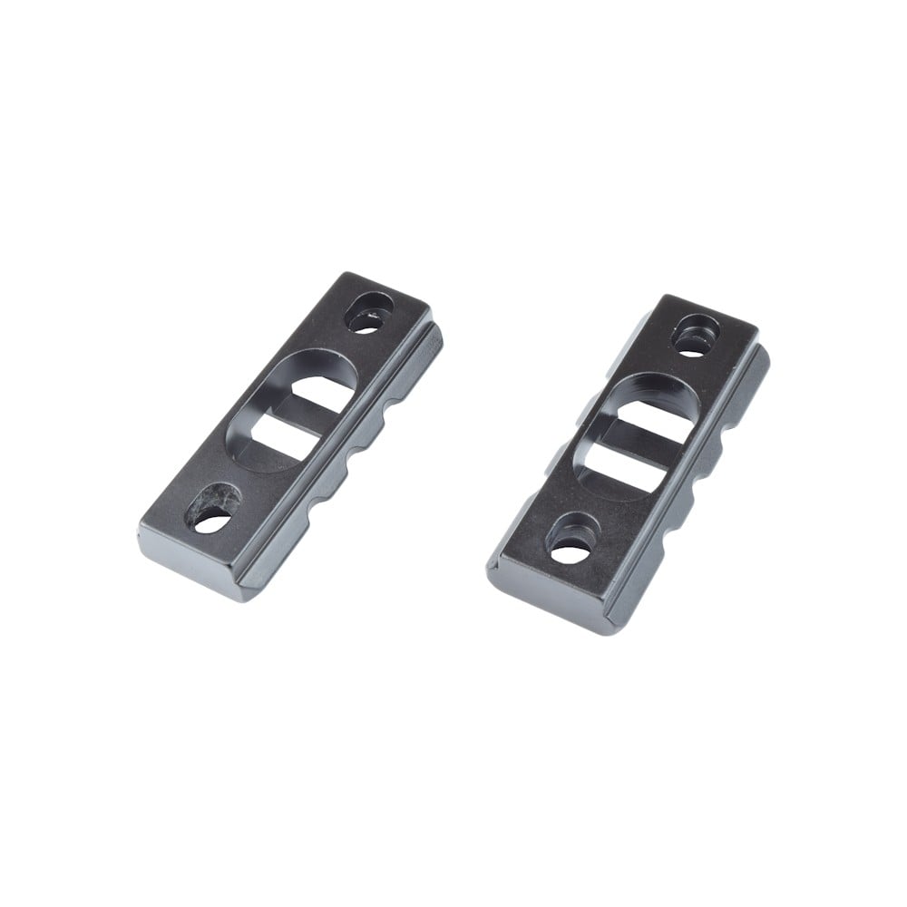 Slitta standard 20mm 3 slot per Keymod nera - 2 pezzi di JS-TACTICAL