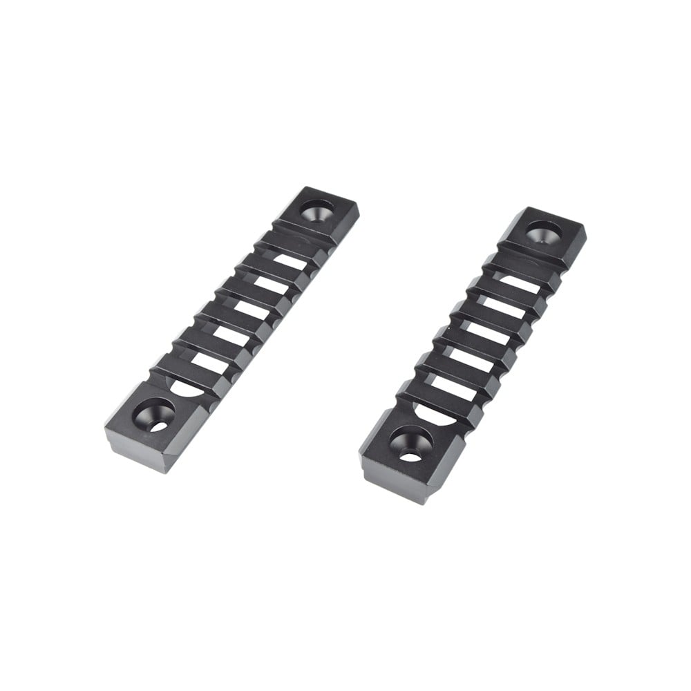 Slitta standard 20mm 7 slot per Keymod nera - 2 pezzi di JS-TACTICAL