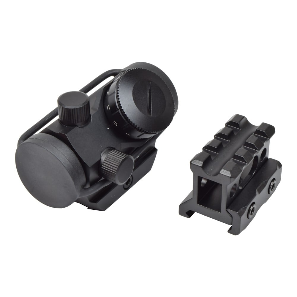 Red Dot Sight con rialzo da 1 pollice nero di JS-TACTICAL