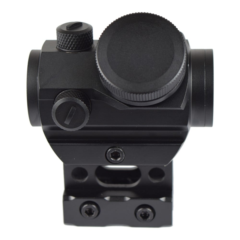 Red Dot Sight con rialzo 1" e batteria integrata nero di JS-TACTICAL