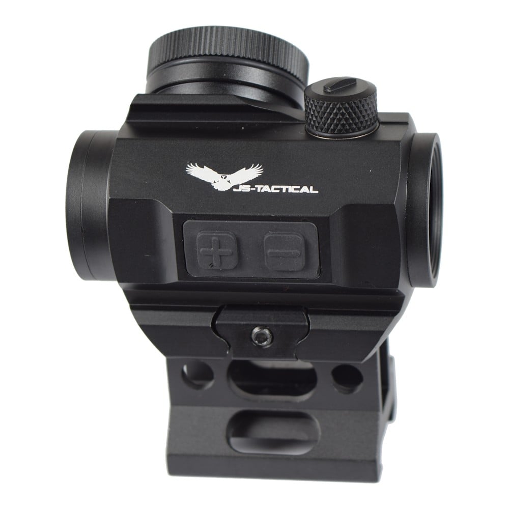 Red Dot Sight con rialzo 1" e batteria integrata nero di JS-TACTICAL