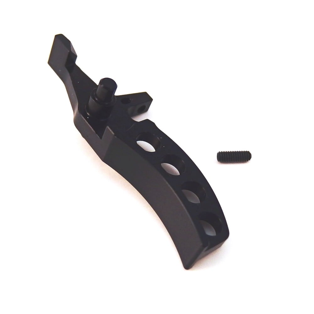 Grilletto curvo CNC Leviathan nero per M4/M16