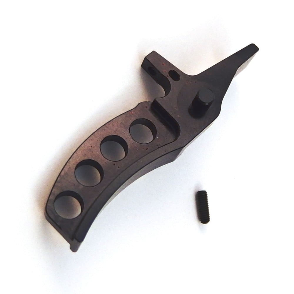 Grilletto curvo CNC Leviathan nero per M4/M16