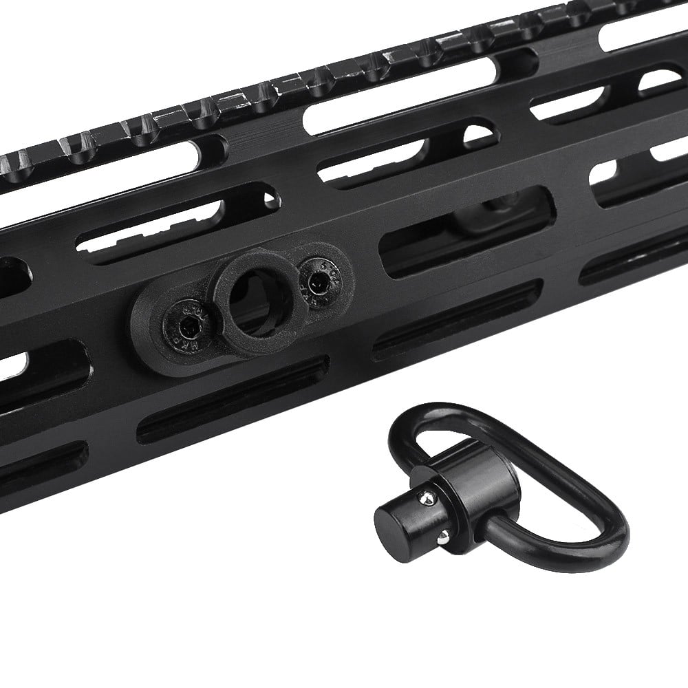 Gancio Cinghia QD in Metallo per Keymod/M-Lok Nero