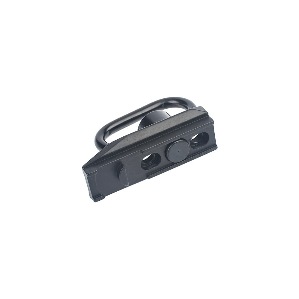 Gancio cinghia QD in metallo con attacco Keymod nero