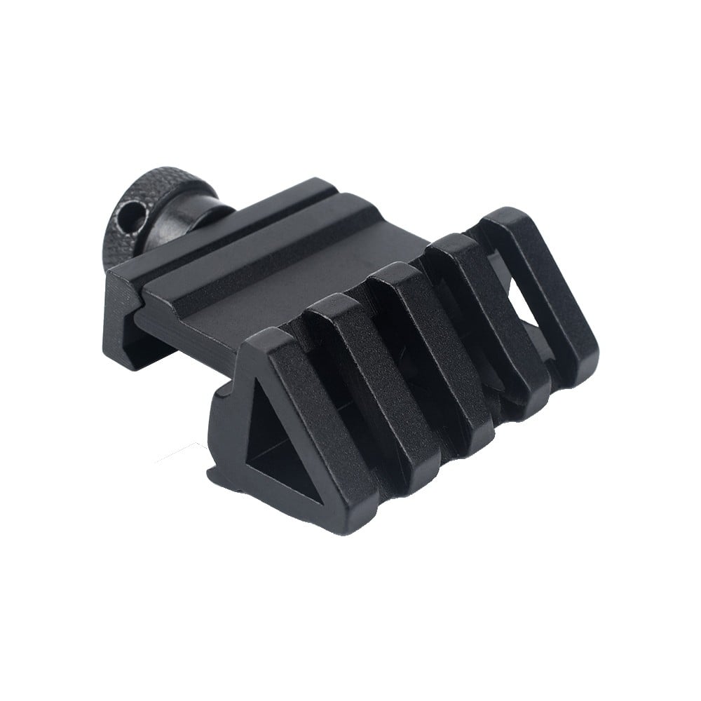 Slitta metallica 20mm con offset 45° nera