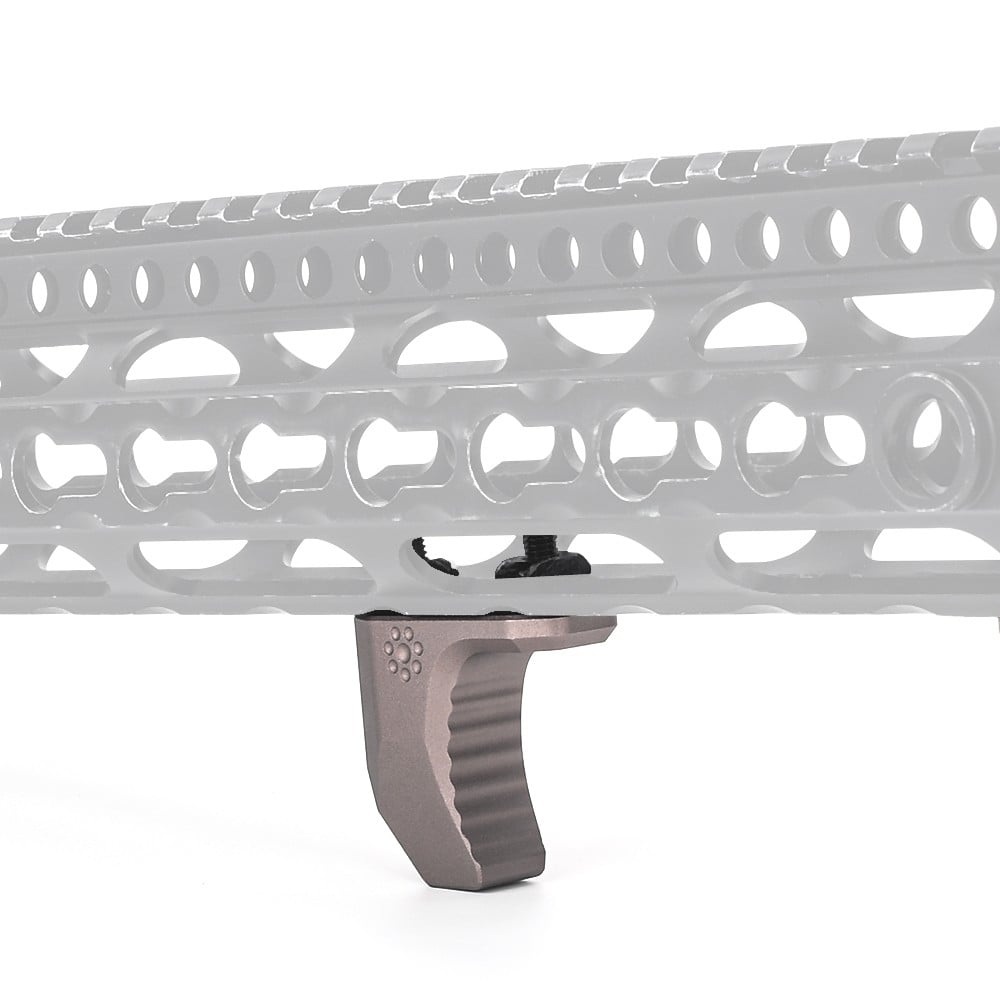 Hand Stop in metallo per M-Lok/Keymod Dark Earth