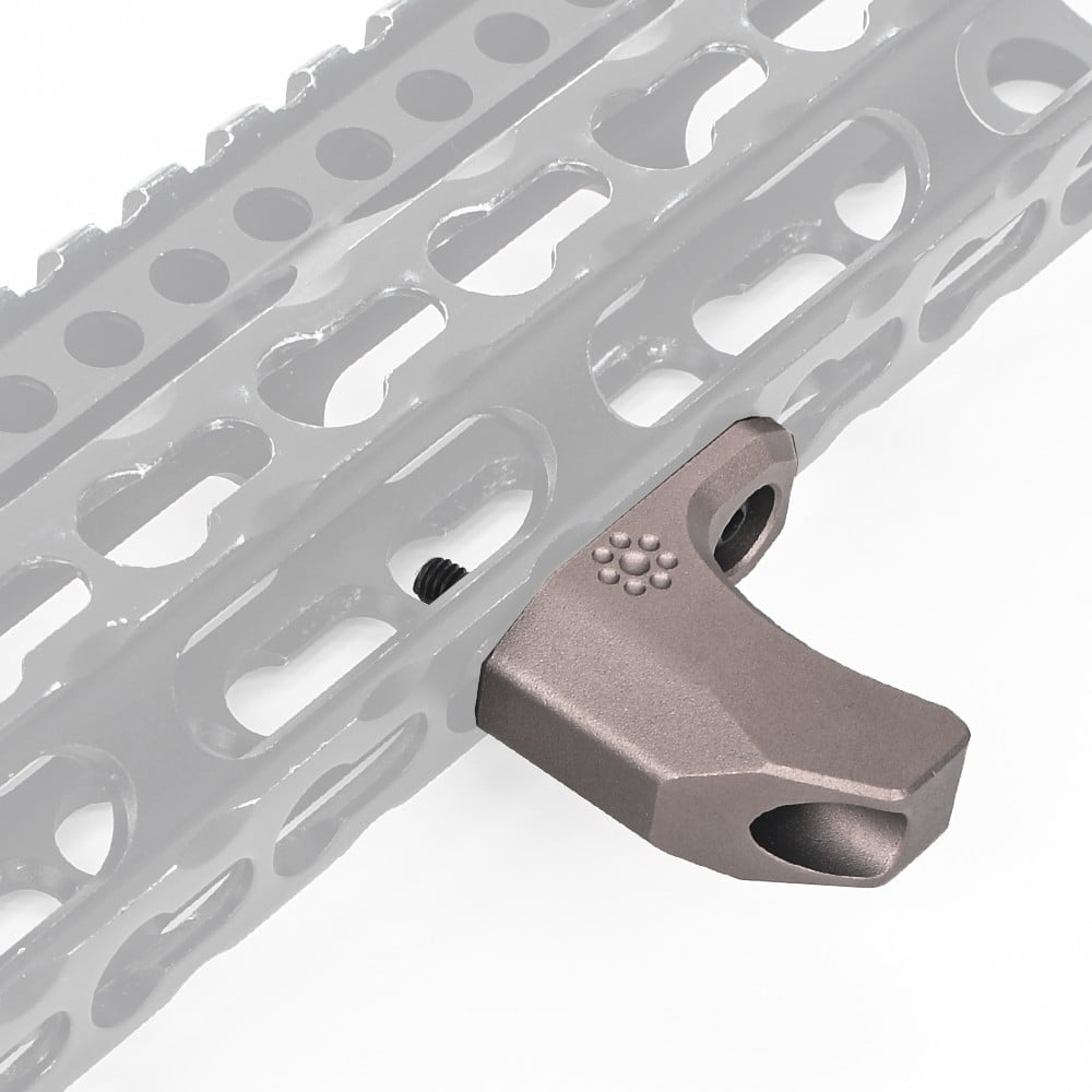 Hand Stop in metallo per M-Lok/Keymod Dark Earth