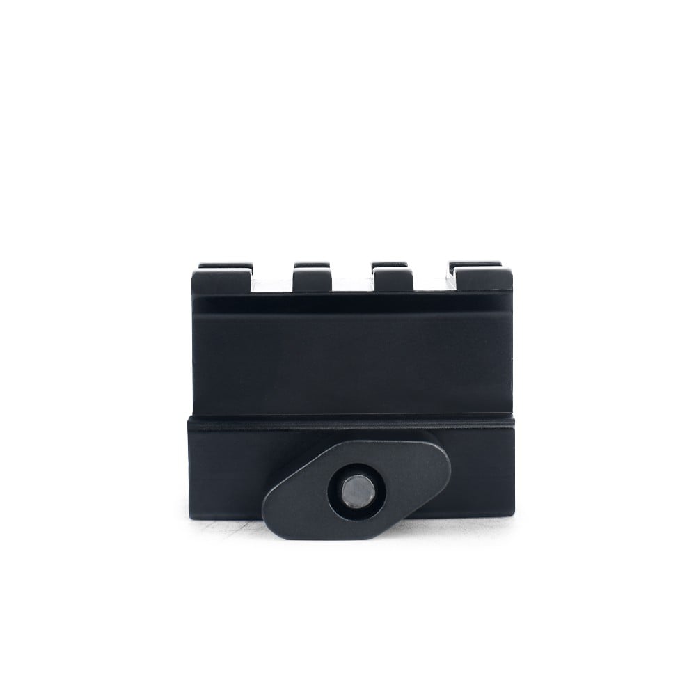 Slitta in metallo 20mm a 3 slot con rialzo nera