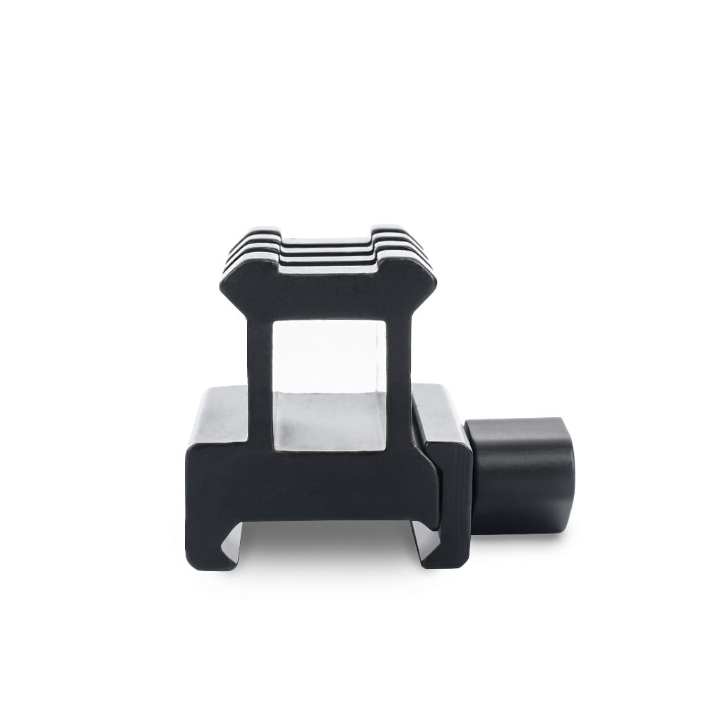 Slitta in metallo 20mm a 3 slot con rialzo nera