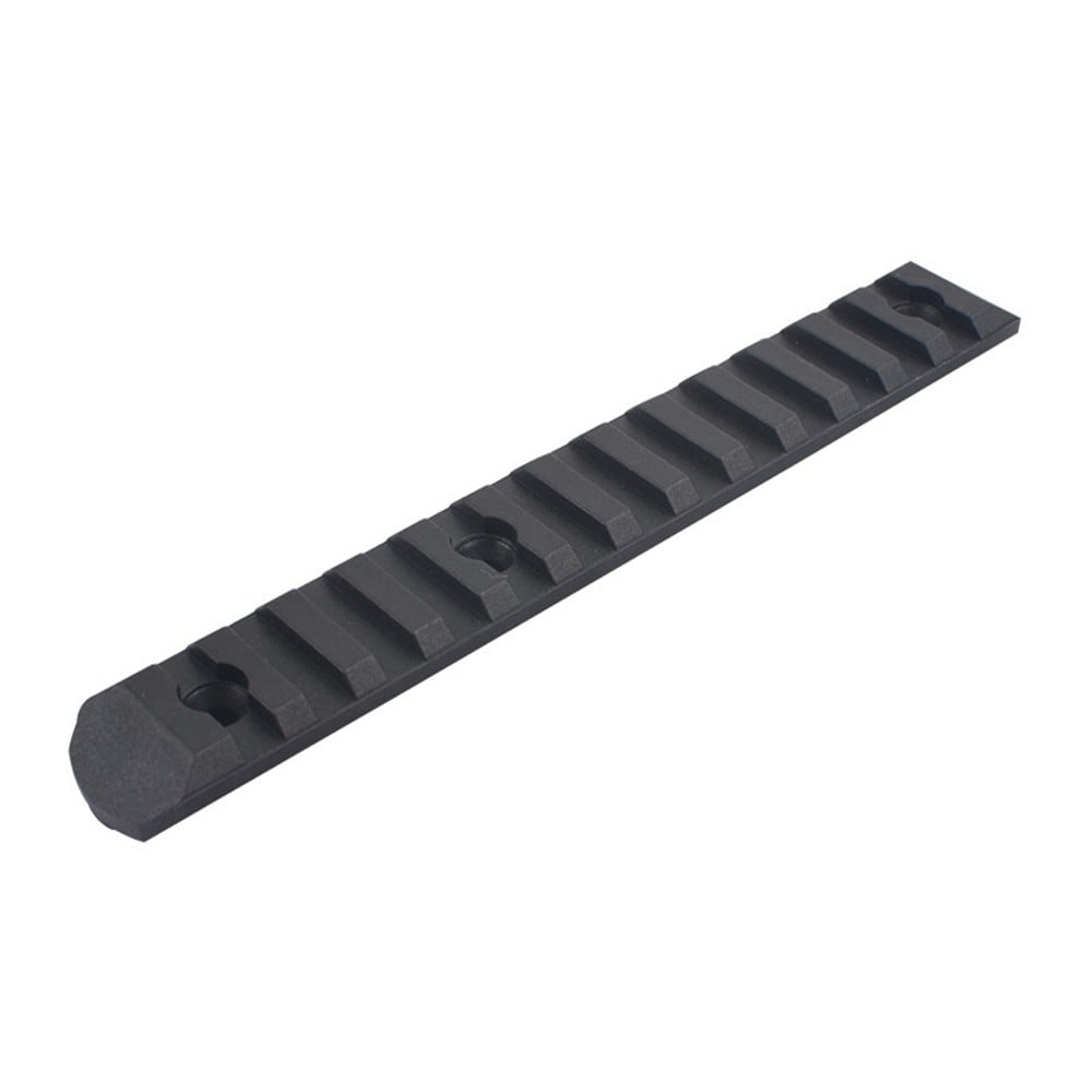 Set 6 slitte 20mm in polimero per Keymod e M-Lok nere