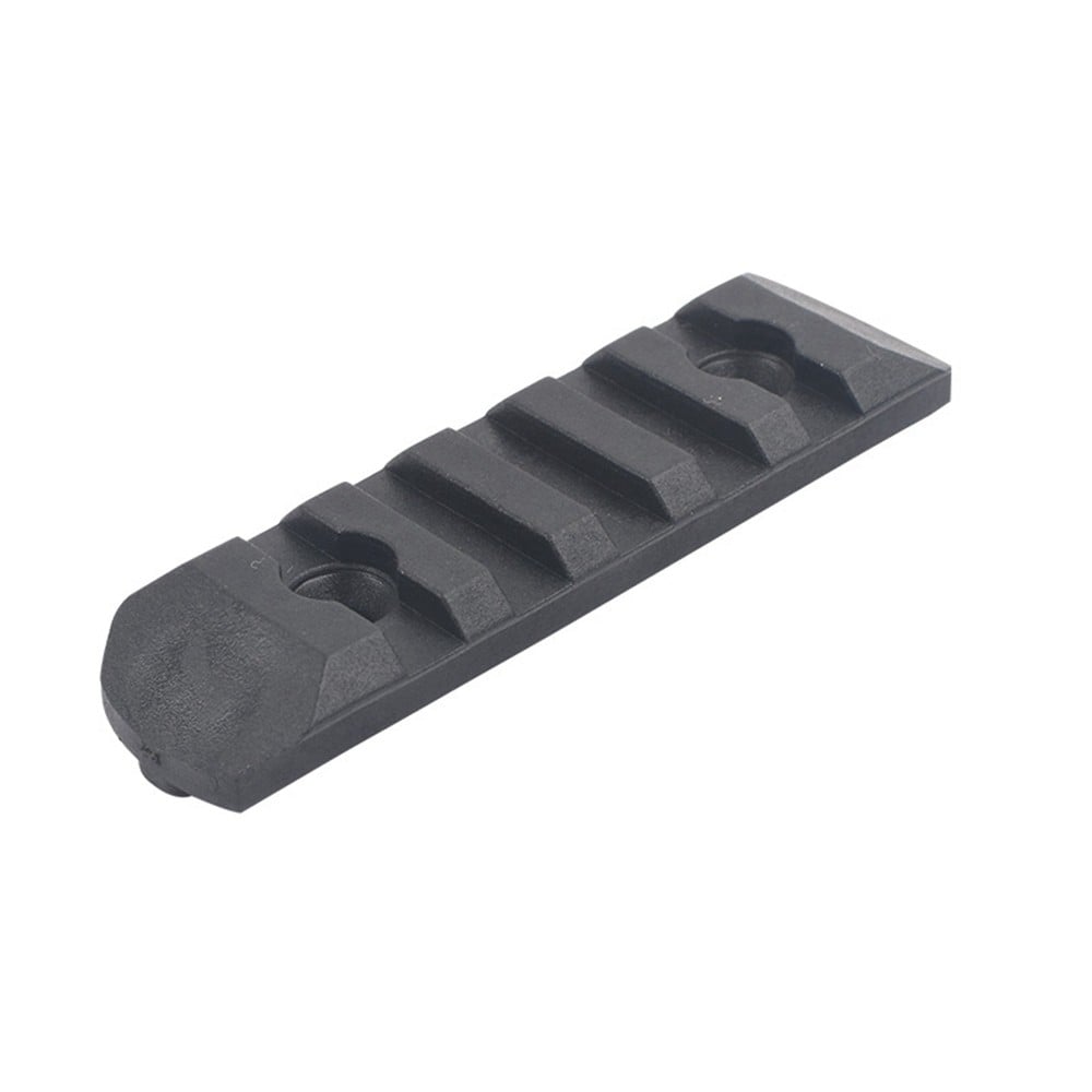 Set 6 slitte 20mm in polimero per Keymod e M-Lok nere